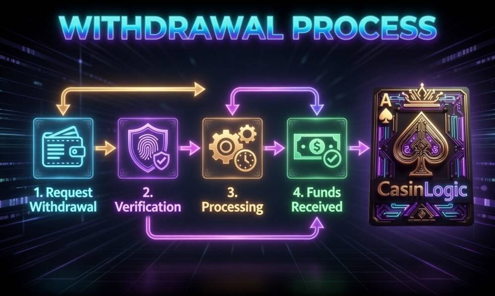 casino withdrawal process steps