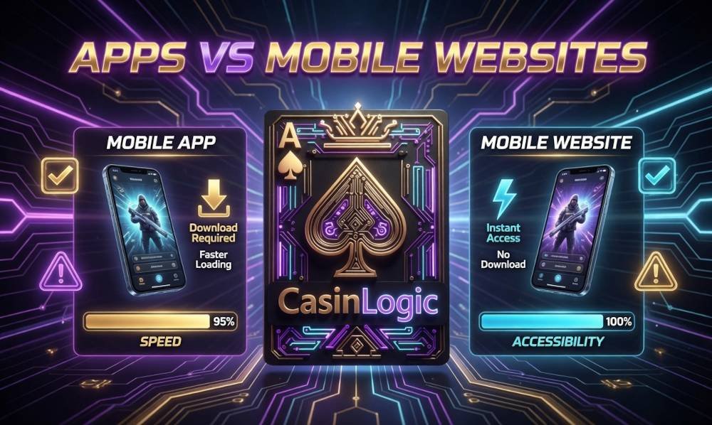 mobile casino apps vs websites