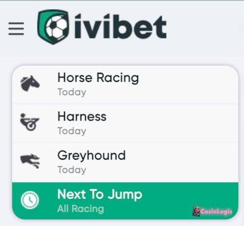 IVIBET horse racing and greyhound betting section
